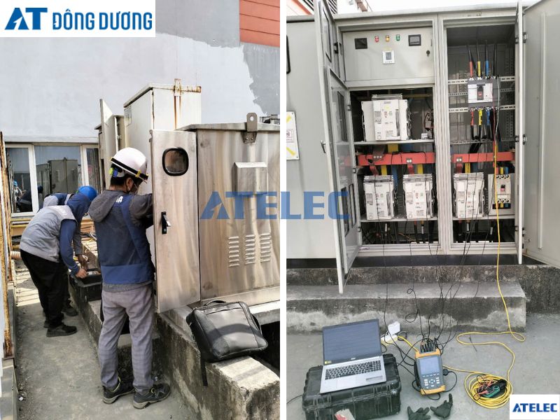 AT Đông Dương đo sóng hài tại trạm biến áp của nhà máy Seojin