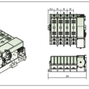 bản vẽ ats f type 4 cực 600A